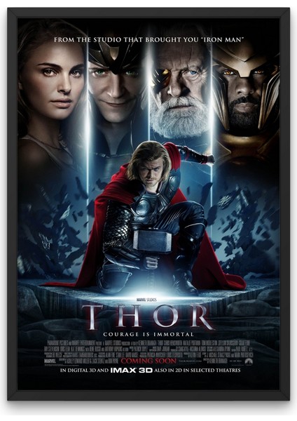 Çerçeveli Thor Tablosu (2011) & Thor Afişi Tablosu & Thor Film Tablosu MLKNKM1