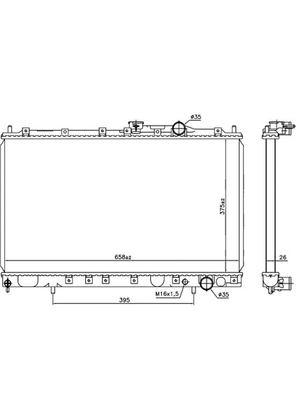 Galant Galant 93+ / Proton Persona 93+ MB660566 mt 375*648*26 fiyatları