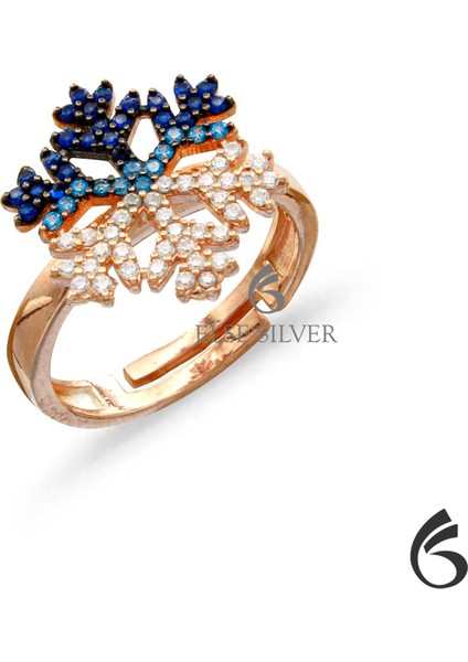 925 Ayar Gümüş Kar Tanesi Yüzük