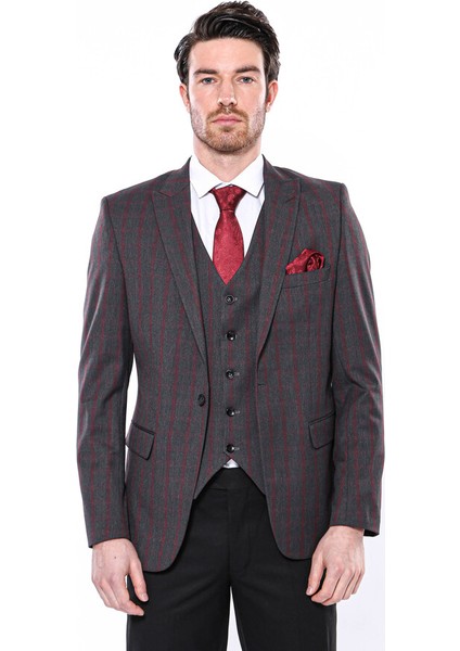 Ekose Füme Slim Fit Erkek Ceket indirimleri