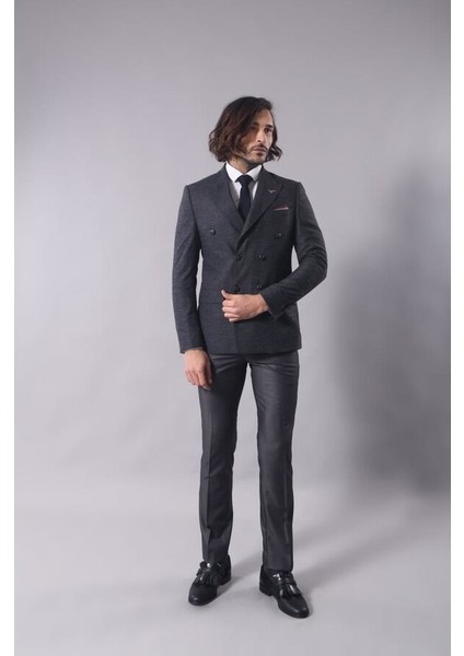 Kruvaze Slimfit Siyah Ceket fiyatları
