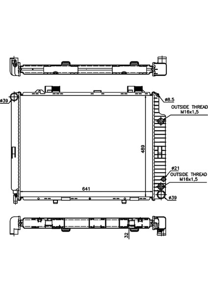 E 200/230 W210 95- 2105003003 At 640*488*32 fırsatları