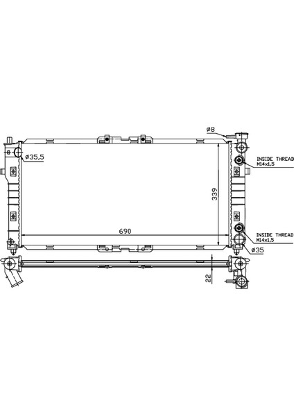 626- 1.8i/2.0i 91- FS2015200F At  690*328*26