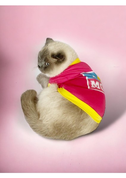 Annelere Hediye, Hediye Paketli, I Love Mom Pink, Oval Yaka Tişört Kedi Kıyafeti,elbisesi Anneler Günü, Anne indirimleri