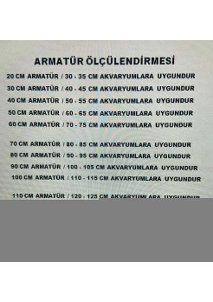 PLANT Full Spectrum 4 Renk Akvaryum Aydınlatma 140 CM