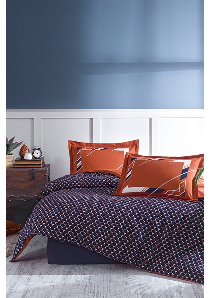 Kudonta Çift Kişilik Lastikli Fitted Çarşaf Nevresim Takımı