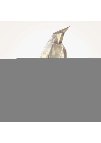 Dekoratif Penguen Biblo Heykel El Yapımı Hediyelik Süs Eşyası Poly Model Tasarım Ürünü