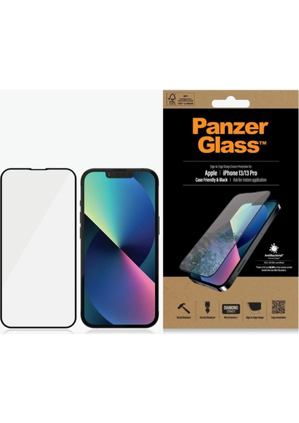 Panzerglass™ Apple iPhone 13/13 Pro Uyumlu Cf Ekran Koruyucu