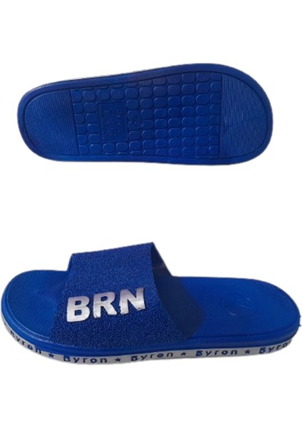 Brn B050-10 Unisex Lacivert Beyaz Kaymaz Taban Deniz Plaj Havuz Günlük Yürüyüş Terlik modelleri
