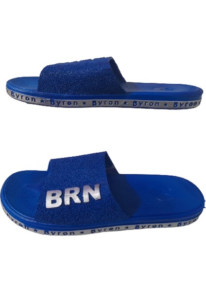 Brn B050-10 Unisex Lacivert Beyaz Kaymaz Taban Deniz Plaj Havuz Günlük Yürüyüş Terlik fiyatları