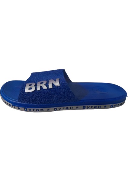 Brn B050-10 Unisex Lacivert Beyaz Kaymaz Taban Deniz Plaj Havuz Günlük Yürüyüş Terlik fırsatları