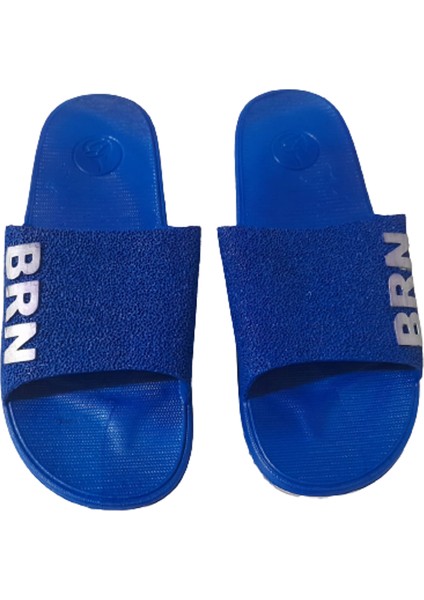 Brn B050-10 Unisex Lacivert Beyaz Kaymaz Taban Deniz Plaj Havuz Günlük Yürüyüş Terlik indirimleri