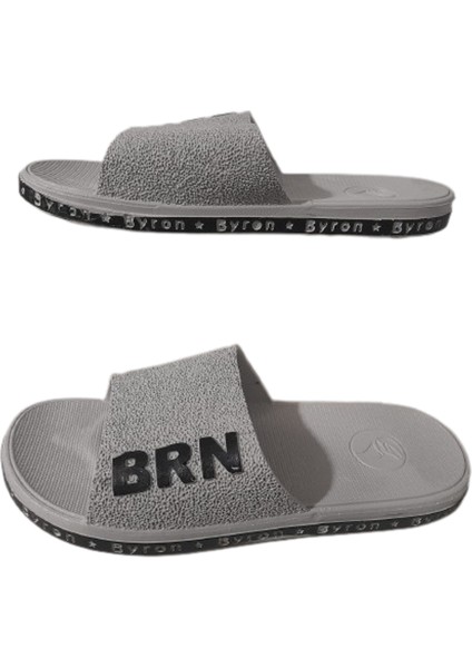 Unisex Brn B050-10 Gri Kaymaz Taban Deniz Plaj Havuz Günlük Yürüyüş Terlik fiyatları