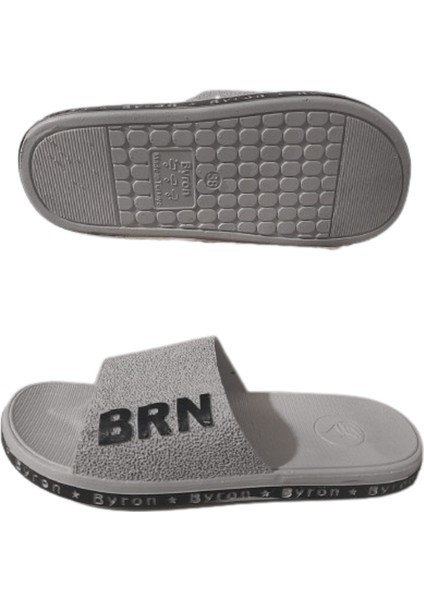 Unisex Brn B050-10 Gri Kaymaz Taban Deniz Plaj Havuz Günlük Yürüyüş Terlik modelleri
