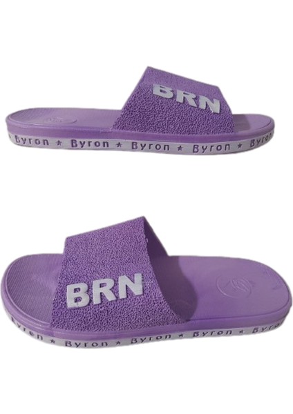 Brn B050-10 Kadın Lila Kaymaz Taban Deniz Plaj Havuz Günlük Yürüyüş Terlik