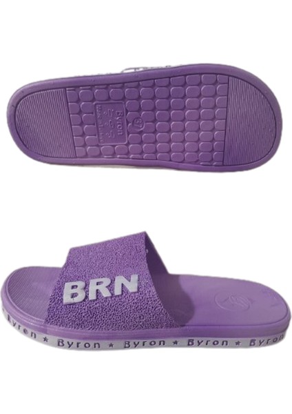 Brn B050-10 Kadın Lila Kaymaz Taban Deniz Plaj Havuz Günlük Yürüyüş Terlik modelleri