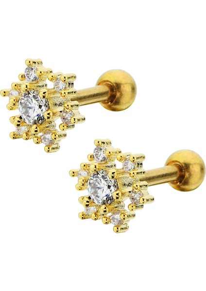 Çelik Kıkırdak Helix Tragus Piercing(1 Adet)