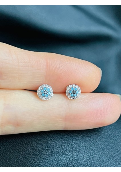 Çelik Nazar Gözlü Kıkırdak Helix Tragus PIERCING(1ADET)