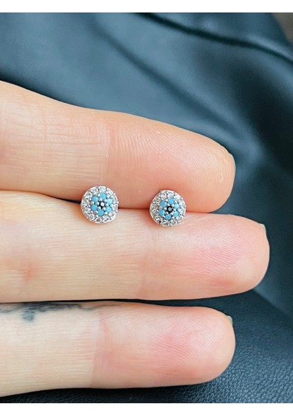 Çelik Nazar Gözlü Kıkırdak Helix Tragus PIERCING(1ADET)