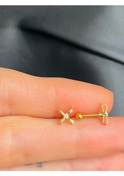 Çelik Kıkırdak Helix Tragus Piercing (1ADET)