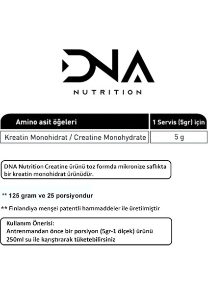 Creatine Monohydrate 125gr