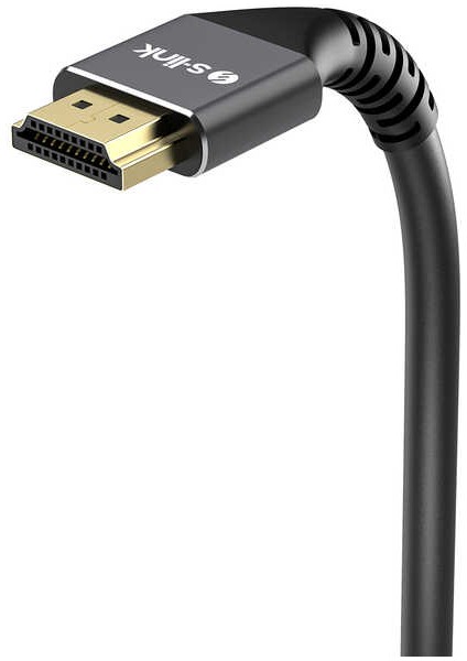 S-link SLX-HD4K10 19+1 HDMI to HDMI 10m Metal v2.0 4K (4096*2160) 30Hz Kablo