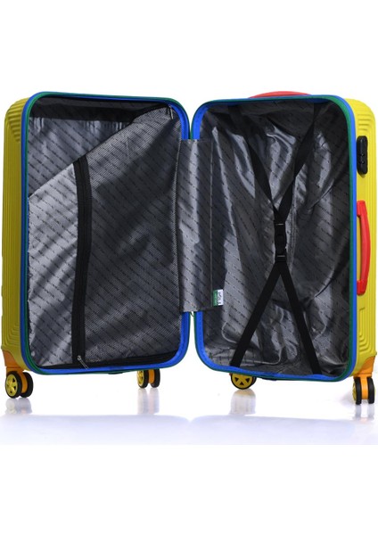 14BNT100-02-SR Sarı Unisex Orta Boy Bavul fırsatları