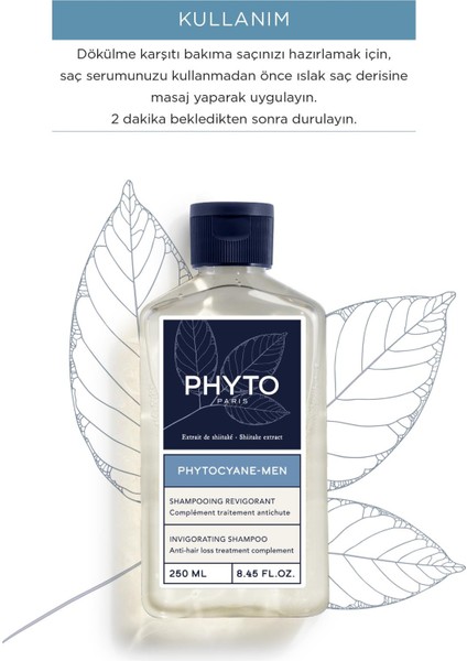 Phytocyane Men Invigorating Shampoo Erkek Tipi Canlandırıcı Şampuan 250ml