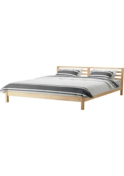 Palet Yatak Doğal Ahşap Başlıklı Karyola modelleri