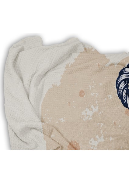 Denizci Çapa Desenli Tek Kişilik Pike ( Yastık Kılıflı ) fiyatları