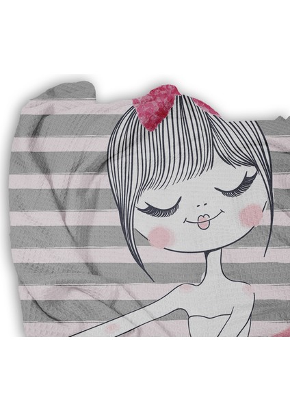 Balerin Ve Tavşan Desenli Tek Kişilik Pike ( Yastık Kılıflı ) fiyatları