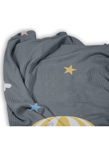 Uçan Balon Desenli Tek Kişilik Pike ( Yastık Kılıflı ) fiyatları