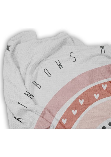 Gökkuşağı Desenli Tek Kişilik Pike ( Yastık Kılıflı ) fiyatları