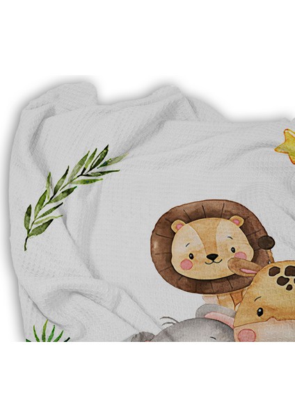 Safari Desenli Tek Kişilik Pike ( Yastık Kılıflı ) fiyatları