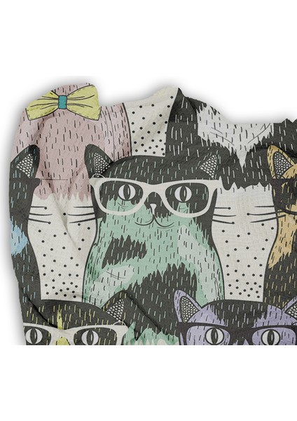 Sevimli Kediler Desenli Tek Kişilik Pike ( Yastık Kılıflı ) fiyatları