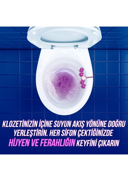 WC Blok 5'li Güç Tuvalet Bloğu Manolya Ferahlığı Maksimum Hijyen 50 G