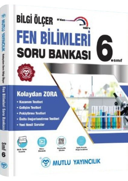 Mutlu Yayınları 6. Sınıf Fen Bilimleri Bilgi Ölçer Soru Bankası