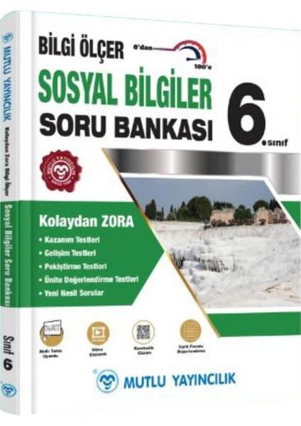 Mutlu Yayınları 6. Sınıf Sosyal Bilgiler Bilgi Ölçer Soru Bankası(23)