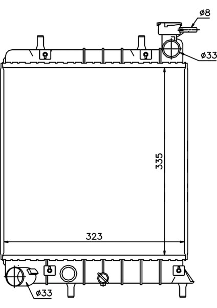 Accent Admire 1.3i/1.5i 99- 2531025050 mt 335*298*16