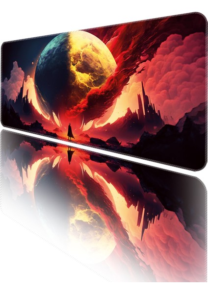 Mouse Pad Büyük Boy Gaming Oyuncu Xl 70X30 cm Bloodymoon