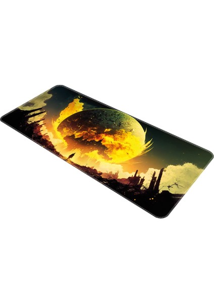 Mouse Pad Büyük Boy Gaming Oyuncu Xl 70X30 cm Yellow-Moon