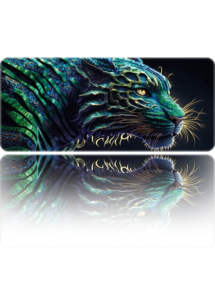 Mouse Pad Büyük Boy Gaming Oyuncu Xl 70X30 cm Leopard