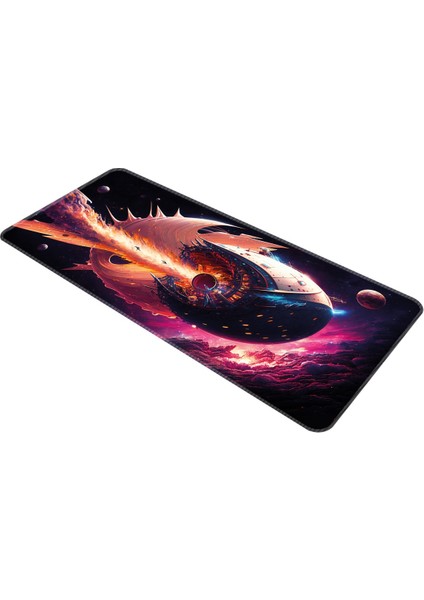 Mouse Pad Büyük Boy Gaming Oyuncu Xl 70X30 cm Spaceshıp