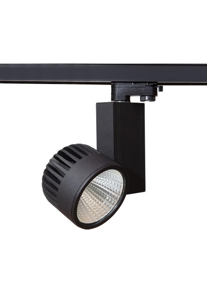 Novik Siyah Ray Spot 30W Hareketli Armatür Dekoratif Avize Vitrin Mağza Aydınlatma Gün Işığı 3000K