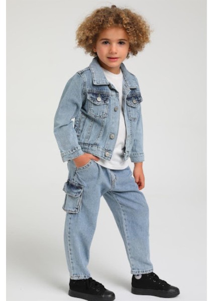 Mojo Erkek Bebek Denim Ceket 22248 Kot Mavi