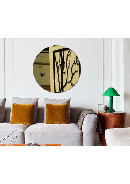 3mm Yuvarlak Ayna Pleksi Altın Daire Kesim Pleksi Ayna