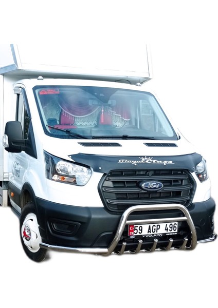 Ford Transit Krom Ön Koruma Bıyık Ilaveli  Tüm Modellerle Uyumludur.