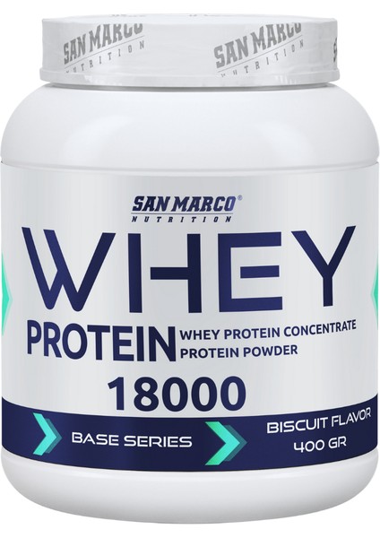 Sanmarco Nutrition Whey Protein Tozu Base Series Bisküvi Aromalı 400 GR