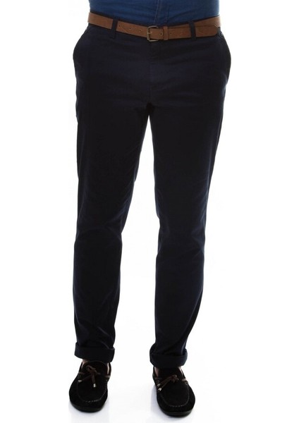 Slimfit Yıkamalı Pantolon Lacivert