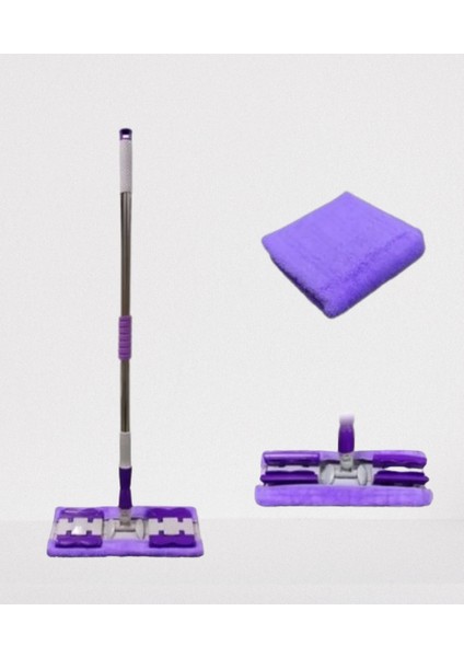 Sihirli Teleskobik Mop Temizlik Hijyen Kolay Kullanım Mandallı Teleskobik Mop Istediğin Bezi Tak Sihirli Mop